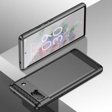 Заредете изображение във визуализатора на галерията – Carbon Case Flexible cover for Google Pixel 6a black - TopMag
