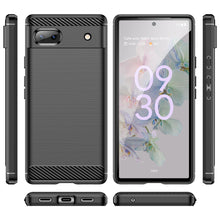 Заредете изображение във визуализатора на галерията – Carbon Case Flexible cover for Google Pixel 6a black - TopMag
