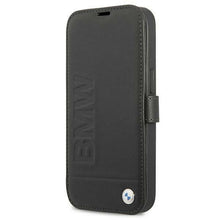 Заредете изображение във визуализатора на галерията – Etui BMW BMFLBKP13SSLLBK iPhone 13 mini 5,4" czarny/black book Signature - TopMag
