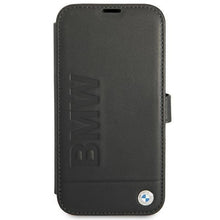 Заредете изображение във визуализатора на галерията – Etui BMW BMFLBKP13SSLLBK iPhone 13 mini 5,4" czarny/black book Signature - TopMag
