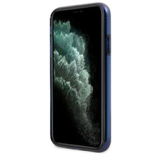 Заредете изображение във визуализатора на галерията – Etui BMW BMHCN61PCUMRSTNA iPhone 11 6,1" / Xr transparent hardcase Middle Stripe Navy - TopMag
