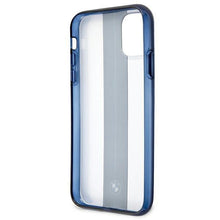 Заредете изображение във визуализатора на галерията – Etui BMW BMHCN61PCUMRSTNA iPhone 11 6,1" / Xr transparent hardcase Middle Stripe Navy - TopMag
