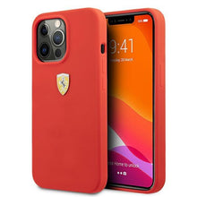 Заредете изображение във визуализатора на галерията – Ferrari FESSIHCP13LRE iPhone 13 Pro / 13 6,1" czerwony/red hardcase Silicone - TopMag
