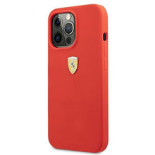 Заредете изображение във визуализатора на галерията – Ferrari FESSIHCP13LRE iPhone 13 Pro / 13 6,1" czerwony/red hardcase Silicone - TopMag

