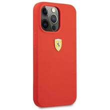 Заредете изображение във визуализатора на галерията – Ferrari FESSIHCP13LRE iPhone 13 Pro / 13 6,1" czerwony/red hardcase Silicone - TopMag
