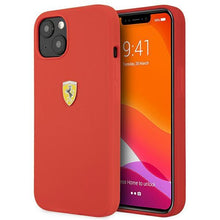 Заредете изображение във визуализатора на галерията – Ferrari FESSIHCP13SRE iPhone 13 mini 5,4" czerwony/red hardcase Silicone - TopMag

