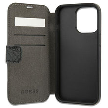 Заредете изображение във визуализатора на галерията – Guess GUBKP13L4GDGR iPhone 13 Pro / 13 6,1" szary/grey book 4G Stripe - TopMag
