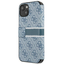 Заредете изображение във визуализатора на галерията – Guess GUBKP13M4GDBL iPhone 13 6,1" niebieski/blue book 4G Stripe - TopMag
