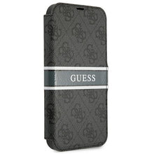 Заредете изображение във визуализатора на галерията – Guess GUBKP13S4GDGR iPhone 13 mini 5,4" szary/grey book 4G Stripe - TopMag
