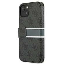Заредете изображение във визуализатора на галерията – Guess GUBKP13S4GDGR iPhone 13 mini 5,4" szary/grey book 4G Stripe - TopMag
