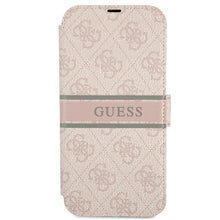Заредете изображение във визуализатора на галерията – Guess GUBKP13S4GDPI iPhone 13 mini 5,4" różowy/pink book 4G Stripe - TopMag
