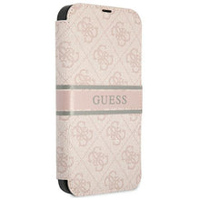 Заредете изображение във визуализатора на галерията – Guess GUBKP13S4GDPI iPhone 13 mini 5,4" różowy/pink book 4G Stripe - TopMag
