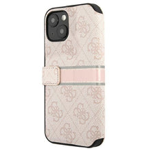 Заредете изображение във визуализатора на галерията – Guess GUBKP13S4GDPI iPhone 13 mini 5,4" różowy/pink book 4G Stripe - TopMag
