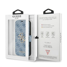 Заредете изображение във визуализатора на галерията – Guess GUBKP13S4GMGBL iPhone 13 mini 5,4" niebieski/blue book 4G Big Metal Logo - TopMag

