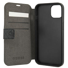 Заредете изображение във визуализатора на галерията – Guess GUBKP13S4GMGGR iPhone 13 mini 5,4" szary/grey book 4G Big Metal Logo - TopMag
