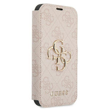 Заредете изображение във визуализатора на галерията – Guess GUBKP13S4GMGPI iPhone 13 mini 5,4" różowy/pink book 4G Big Metal Logo - TopMag
