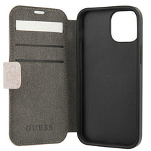 Заредете изображение във визуализатора на галерията – Guess GUBKP13S4GMGPI iPhone 13 mini 5,4" różowy/pink book 4G Big Metal Logo - TopMag

