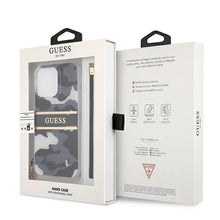 Заредете изображение във визуализатора на галерията – Guess GUHCP13LKCABBK iPhone 13 Pro / 13 6,1" czarny/black hardcase Camo Strap Collection - TopMag
