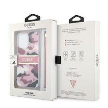 Заредете изображение във визуализатора на галерията – Guess GUHCP13LKCABPI iPhone 13 Pro / 13 6,1" różowy/pink hardcase Camo Strap Collection - TopMag

