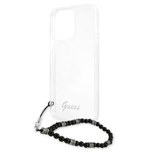 Заредете изображение във визуализатора на галерията – Guess GUHCP13LKPSBK iPhone 13 Pro / 13 6,1" Transparent hardcase Black Pearl - TopMag
