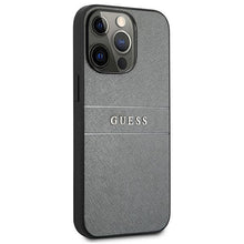 Заредете изображение във визуализатора на галерията – Guess GUHCP13LPSASBGR iPhone 13 Pro / 13 6,1&quot; szary/grey Saffiano Strap - TopMag
