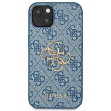 Заредете изображение във визуализатора на галерията – Guess GUHCP13S4GMGBL iPhone 13 mini 5,4" niebieski/blue hardcase 4G Big Metal Logo - TopMag
