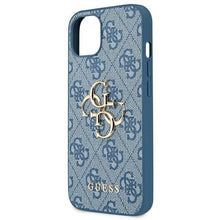 Заредете изображение във визуализатора на галерията – Guess GUHCP13S4GMGBL iPhone 13 mini 5,4" niebieski/blue hardcase 4G Big Metal Logo - TopMag
