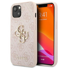 Заредете изображение във визуализатора на галерията – Guess GUHCP13S4GMGPI iPhone 13 mini 5,4" różowy/pink hardcase 4G Big Metal Logo - TopMag
