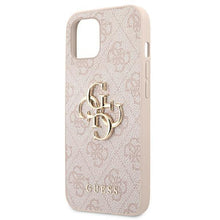 Заредете изображение във визуализатора на галерията – Guess GUHCP13S4GMGPI iPhone 13 mini 5,4" różowy/pink hardcase 4G Big Metal Logo - TopMag
