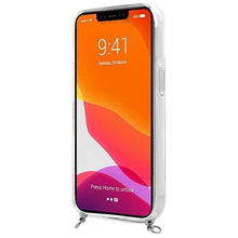 Заредете изображение във визуализатора на галерията – Guess GUHCP13SKC4GBSI iPhone 13 mini 5,4" Transparent hardcase 4G Grey Strap Silver Chain - TopMag
