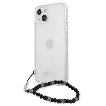 Заредете изображение във визуализатора на галерията – Guess GUHCP13SKPSBK iPhone 13 mini 5,4" Transparent hardcase Black Pearl - TopMag
