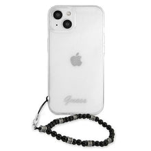 Заредете изображение във визуализатора на галерията – Guess GUHCP13SKPSBK iPhone 13 mini 5,4" Transparent hardcase Black Pearl - TopMag
