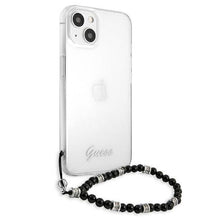 Заредете изображение във визуализатора на галерията – Guess GUHCP13SKPSBK iPhone 13 mini 5,4" Transparent hardcase Black Pearl - TopMag

