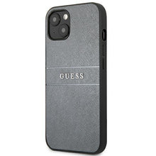 Заредете изображение във визуализатора на галерията – Guess GUHCP13SPSASBGR iPhone 13 mini 5,4" szary/grey Saffiano Strap - TopMag

