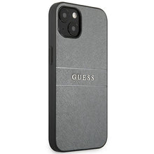 Заредете изображение във визуализатора на галерията – Guess GUHCP13SPSASBGR iPhone 13 mini 5,4" szary/grey Saffiano Strap - TopMag
