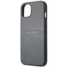 Заредете изображение във визуализатора на галерията – Guess GUHCP13SPSASBGR iPhone 13 mini 5,4" szary/grey Saffiano Strap - TopMag
