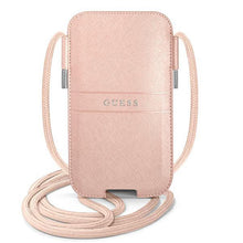 Заредете изображение във визуализатора на галерията – Guess Torebka GUPHLPSASBPI 6,7" różowy/pink Saffiano Strap - TopMag

