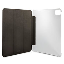 Заредете изображение във визуализатора на галерията – Karl Lagerfeld KLFC12OKHK iPad 12.9" Pro 2021 Book Cover czarny/black Saffiano Karl Head - TopMag
