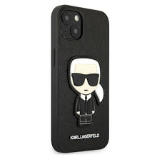 Заредете изображение във визуализатора на галерията – Karl Lagerfeld KLHCP13SOKPK iPhone 13 mini 5,4" czarny/black hardcase Saffiano Ikonik Karl`s Patch - TopMag

