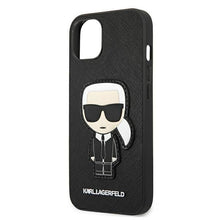 Заредете изображение във визуализатора на галерията – Karl Lagerfeld KLHCP13SOKPK iPhone 13 mini 5,4" czarny/black hardcase Saffiano Ikonik Karl`s Patch - TopMag
