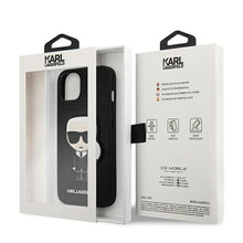 Заредете изображение във визуализатора на галерията – Karl Lagerfeld KLHCP13SOKPK iPhone 13 mini 5,4" czarny/black hardcase Saffiano Ikonik Karl`s Patch - TopMag
