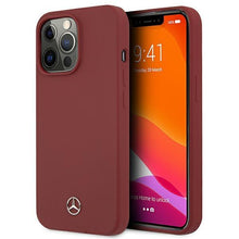 Заредете изображение във визуализатора на галерията – Mercedes MEHCP13LSILRE iPhone 13 Pro / 13 6,1" czerwony/red hardcase Silicone Line - TopMag
