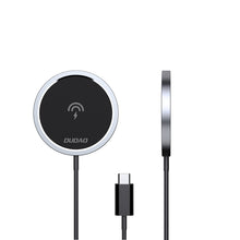 Заредете изображение във визуализатора на галерията – Dudao MagSafe 15W inductive charger - black
