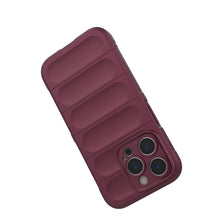 Заредете изображение във визуализатора на галерията – Magic Shield Case case for iPhone 14 Pro elastic armored cover in burgundy
