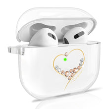 Заредете изображение във визуализатора на галерията – Kingxbar Wish Pods Case AirPods 3 Case with Swarovski Crystals Cover Headphone Cover Gold - TopMag
