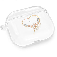 Заредете изображение във визуализатора на галерията – Kingxbar Wish Pods Case AirPods 3 Case with Swarovski Crystals Cover Headphone Cover Gold - TopMag
