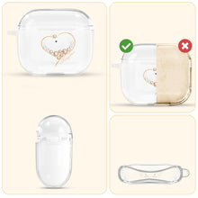 Заредете изображение във визуализатора на галерията – Kingxbar Wish Pods Case AirPods 3 Case with Swarovski Crystals Cover Headphone Cover Gold - TopMag
