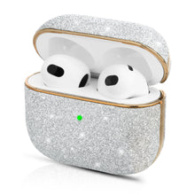 Заредете изображение във визуализатора на галерията – Kingxbar Bling Pods Case Case for AirPods 3 Glitter Cover Earphone Cover Silver - TopMag

