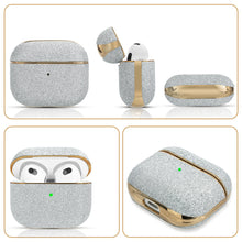 Заредете изображение във визуализатора на галерията – Kingxbar Bling Pods Case Case for AirPods 3 Glitter Cover Earphone Cover Silver - TopMag
