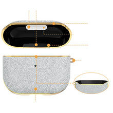 Заредете изображение във визуализатора на галерията – Kingxbar Bling Pods Case Case for AirPods 3 Glitter Cover Earphone Cover Silver - TopMag
